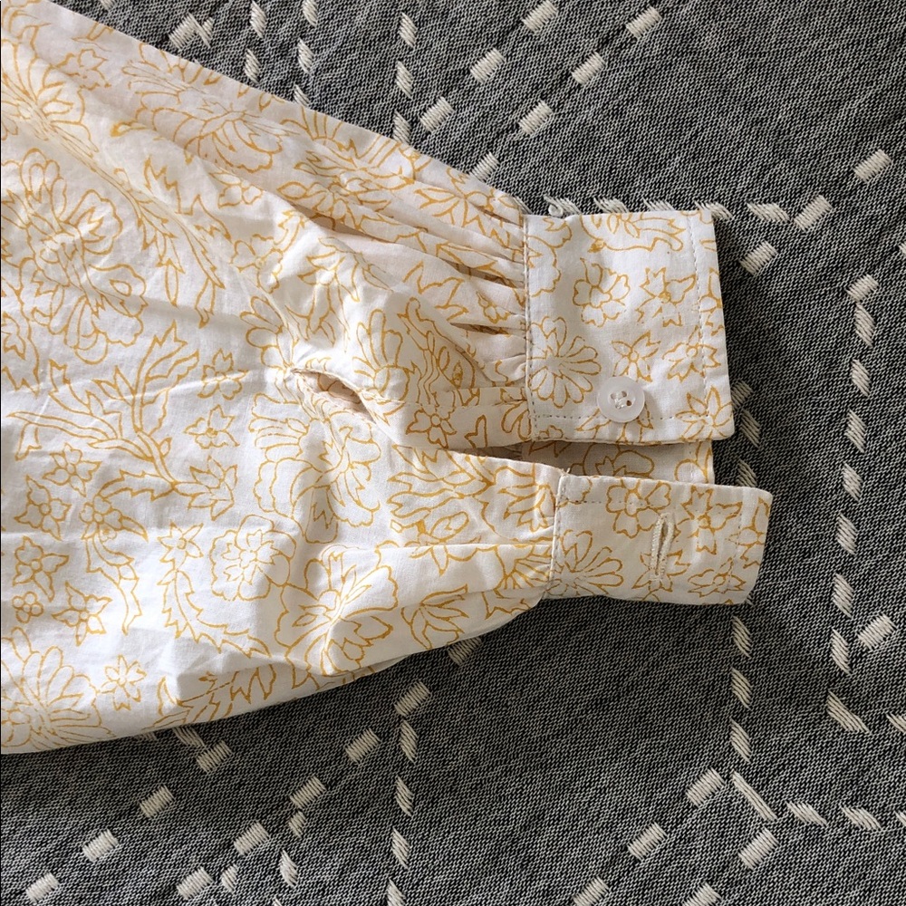 SZ Blockprints Clover Top in Honey, Size Small, New Without Tags, Cotton - Picture 6 of 9